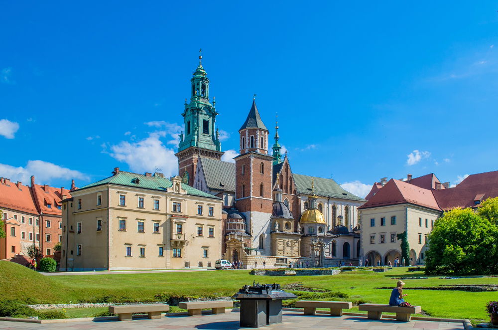 Het Wawel kasteel in Krakau